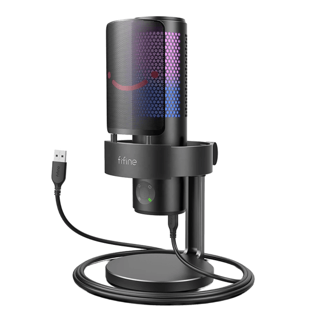 Fifine Ampligame A9 Çok Yönlü RGB USB Yayıncı Mikrofonu