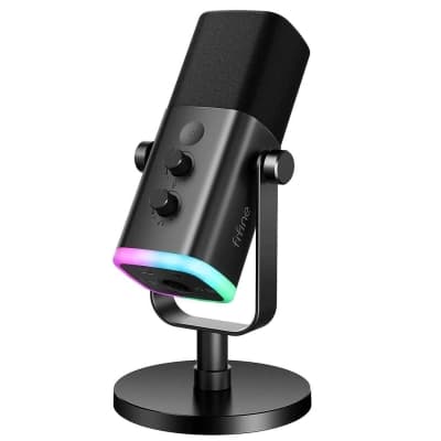 Fifine AM8 Bilgisayar Oyuncu XLR USB RGB Dinamik Yayıncı Mikrofonu Fiyatı - Elit Müzik