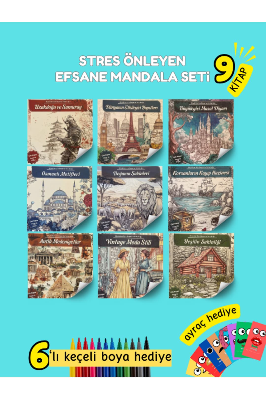 Pembe Yayınevi Mandala Boyama Kitabı