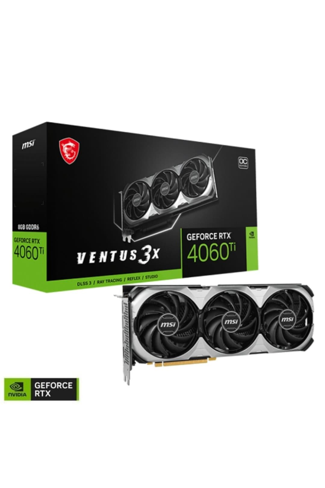 MSI GeForce RTX 4060 Ti VENTUS 3X E 8G OC GDDR6 128Bit Gaming (Oyuncu) Ekran Kartı - Fiyatı, Yorumları