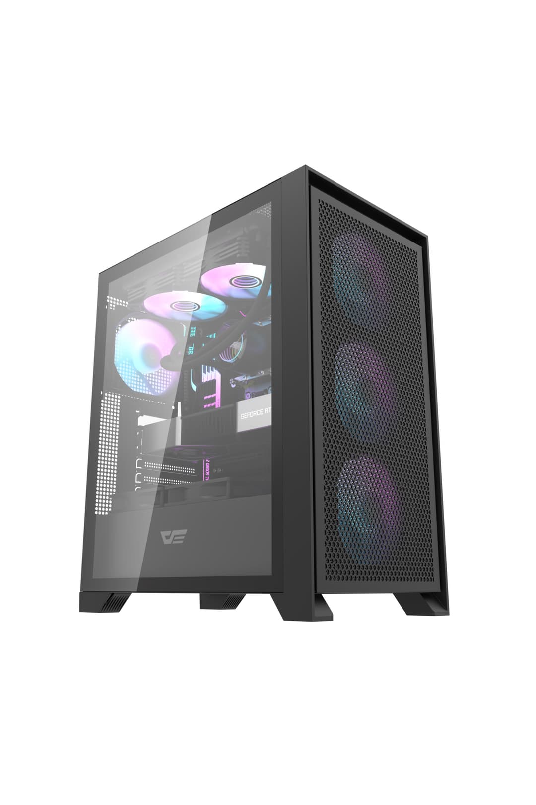 Aigo DarkFlash DRX70 MESH 750W 80+ USB3.0 4x12CM FAN TEMPERLI CAM SIYAH ATX OYUNCU KASASI - Fiyatı, Yorumları